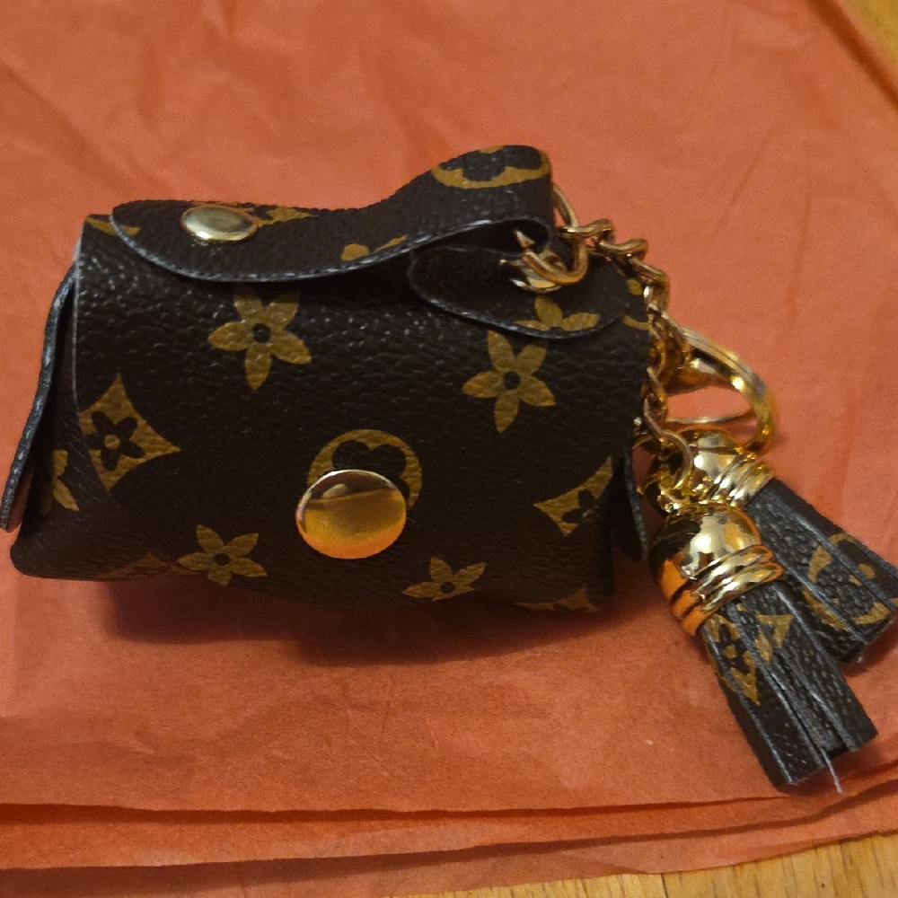 Designer Brown and Gold Key Holder